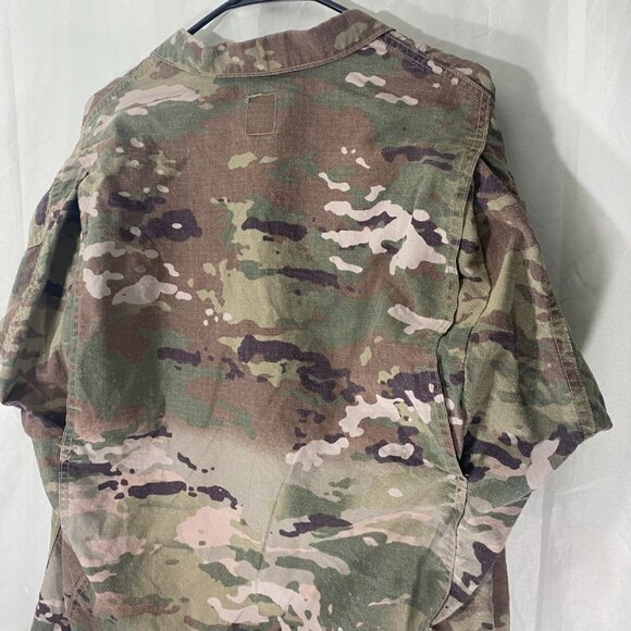 Vintage US Military Combat Uniform Coat Jacket Medium Brown Camouflage Full Zip - Picture 5 of 6